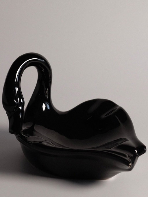 Jabonera/joyero o cenicero Art Decó Black Swan