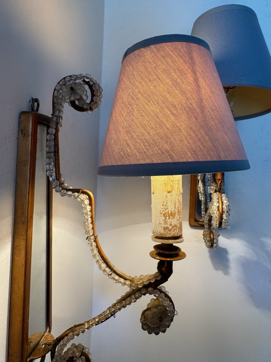 Image 1 of Vintage shabby chic wall sconces