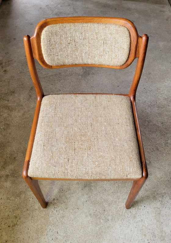 Image 1 of Set di 6 sedie da pranzo di Johannes Andersen per Uldum