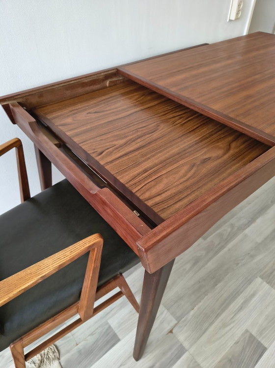 Image 1 of Mid-Century Eettafel Louis Van Teeffelen – Wébé - Teak