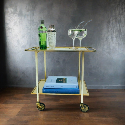 Carrito de bar de mediados de siglo