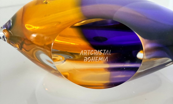 Image 1 of Oggetto in vetro "PESCE" di Artcristal Bohemia.