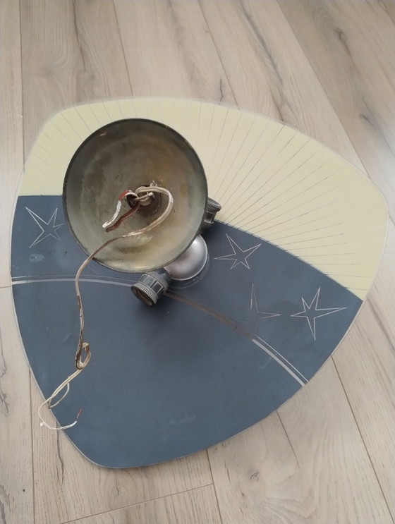 Image 1 of Plafonnier vintage en verre des années 50 et 60