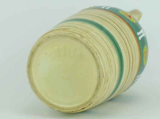 Image 1 of Jasba Vase aus der Mitte des 20. Jahrhunderts, abstraktes Muster und Streifen, Modell 233/30 (1950er Jahre)