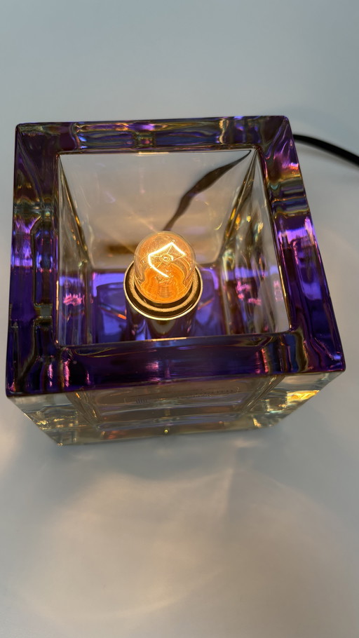 Icecube cube lamp iridescent rainbow Nachtmann Leuchten