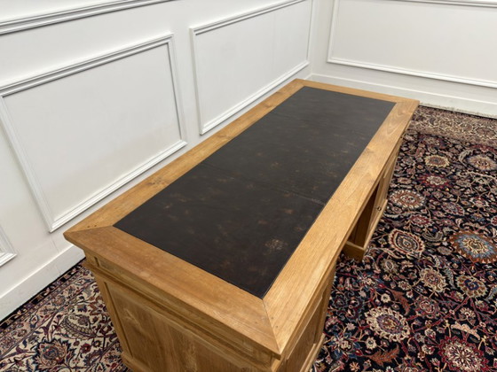 Scrivania Classica Inglese in Legno di Teak – Scrivanie, Leather, Wood (photo 14 of 18)