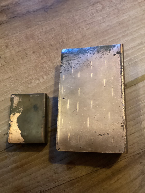 Image 1 of Emaille vintage Luciferhouders van Nelly Damsma uit 1960/1970