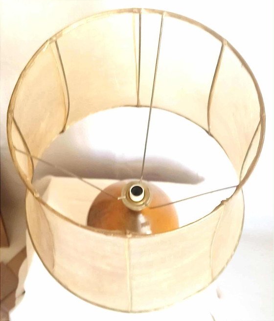 Image 1 of Lampada in terracotta e ceramica anni '70, altezza 69 cm