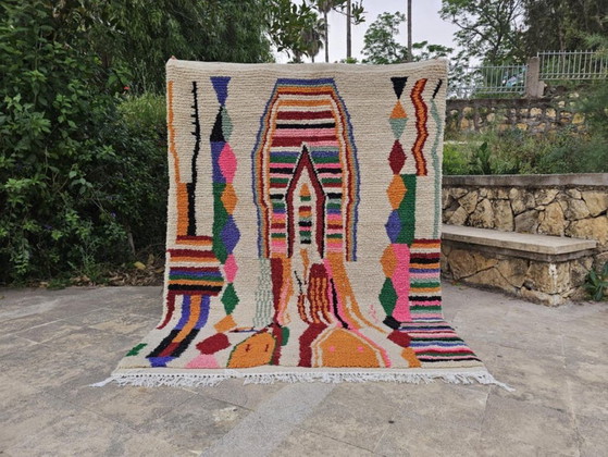 Elegante alfombra marroquí de 220 cm x 270 cm. – Cotton (photo 6 of 8)