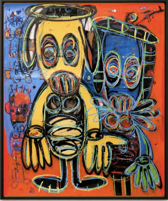 Aboudia - Untitled - 2018 – Paintings & Drawings, Canvas (photo 2 of 5)