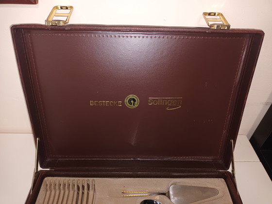 Image 1 of Solinger Besteckset, vergoldet, 12-Sitzer-Wagen