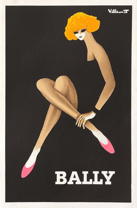 Image 1 of Bernard Villemot, cartel de Bally, 1982