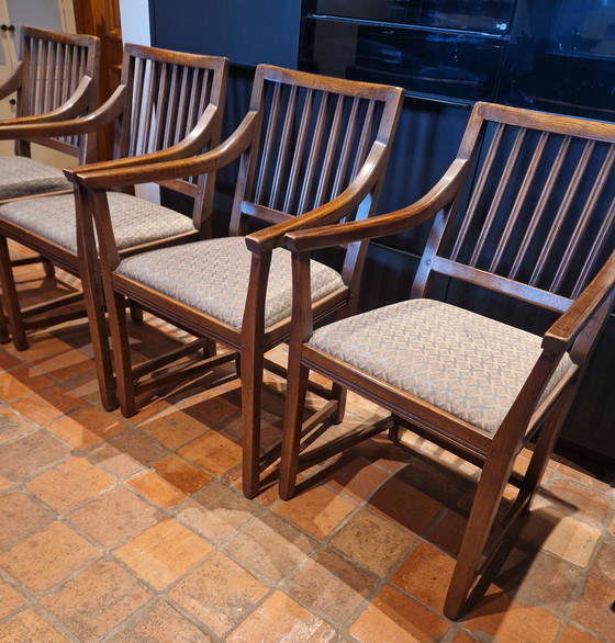 Image 1 of 4 Art Nouveau Schuitema Armchairs, Dining chairs