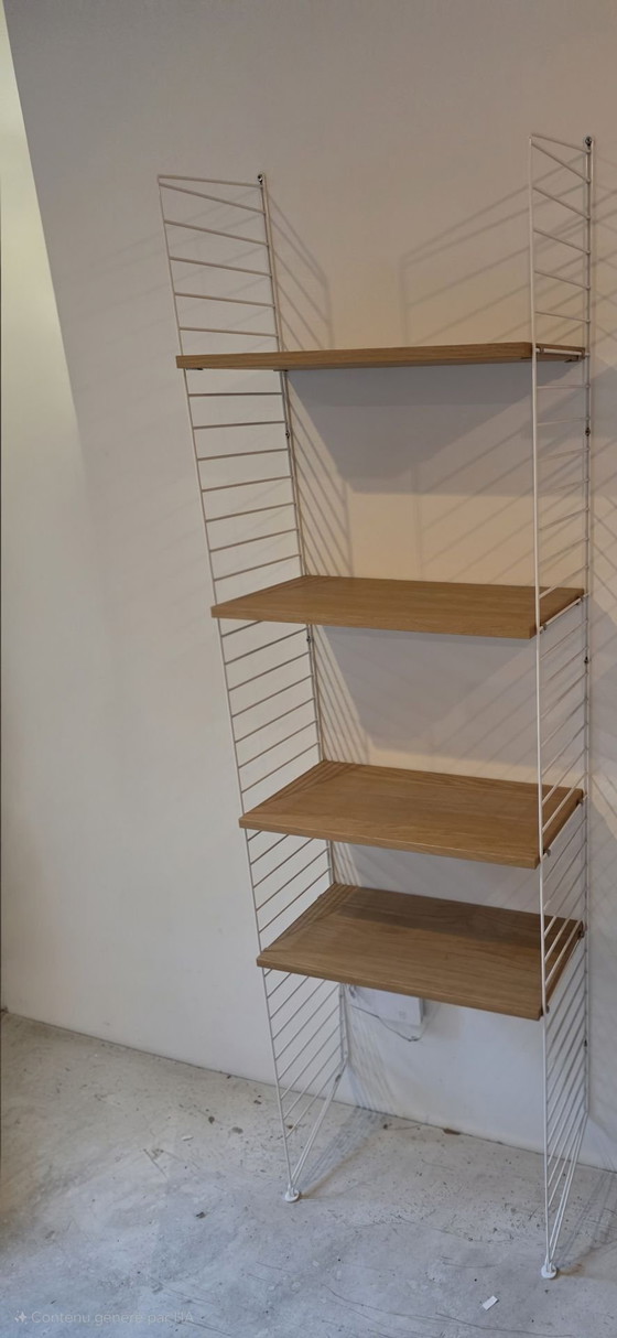 Shelving unit String Furniture, Metal, Wood, Brown (photo 3 of 5)