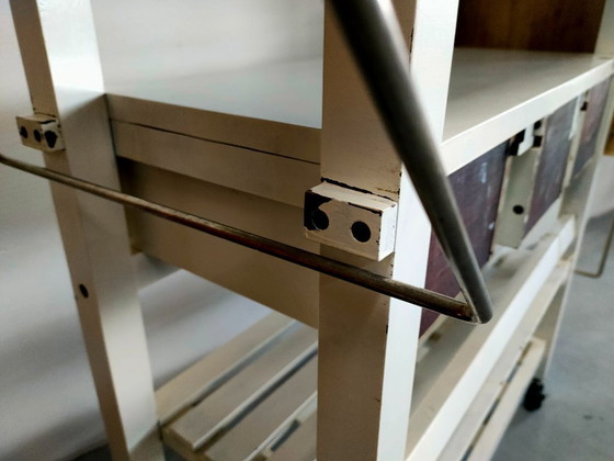 Image 1 of Carrello da cucina retrò, tavolo da lavoro da cucina "a doppia ala"