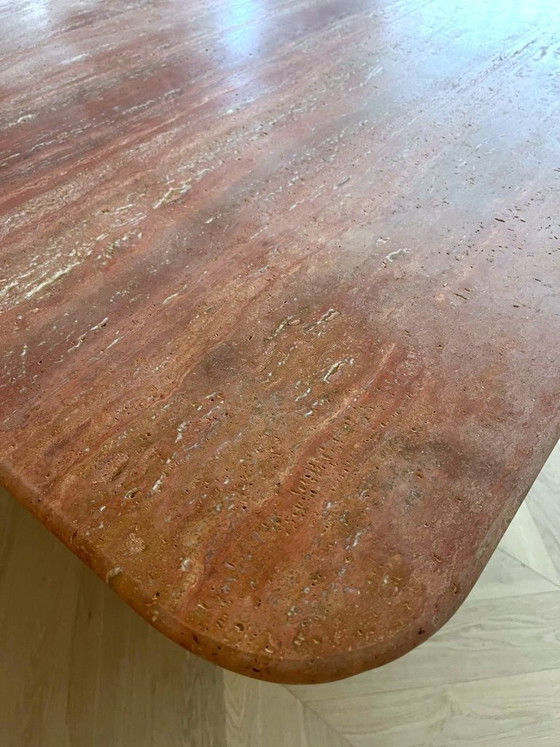 Tavolo Design in Travertino Rosso Naturale – Tavoli da pranzo (photo 4 of 6)