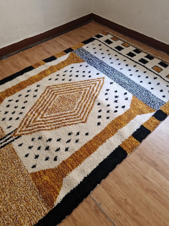 Handgewebter Naturwollteppich, traditionelle Handwerkskunst, 150/250 cm – Alberto Bazzani, Teppiche & Läufer (photo 5 of 6)