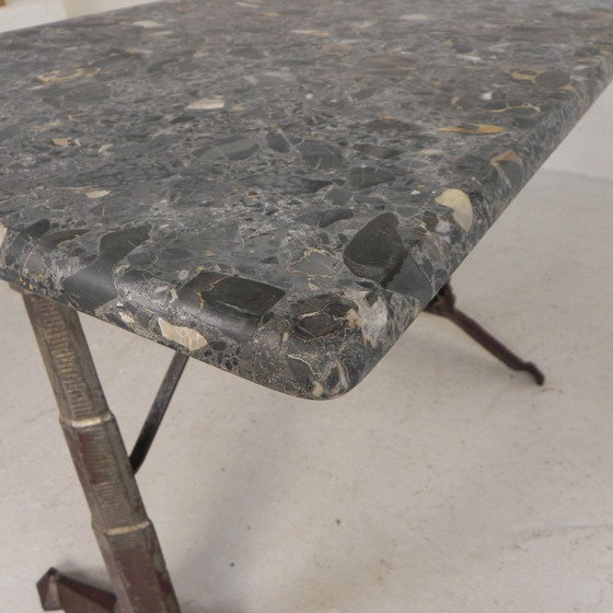 Bistro table with marble top on a cast iron frame, 1930s – Dining tables (photo 16 of 24)