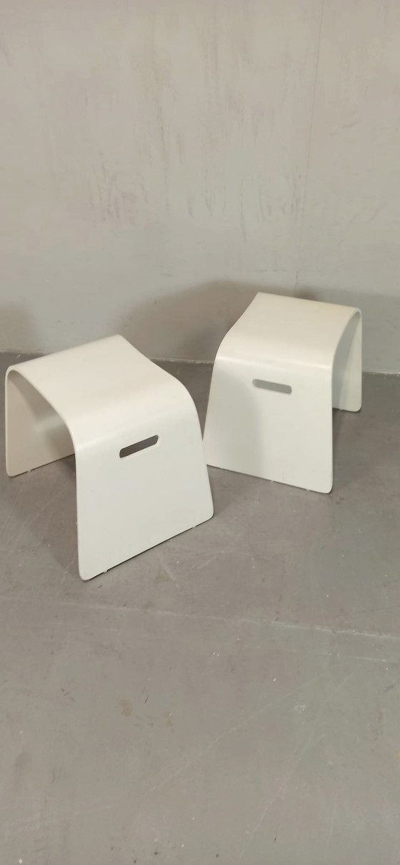 Image 1 of 2 x bentwood stools or side tables 