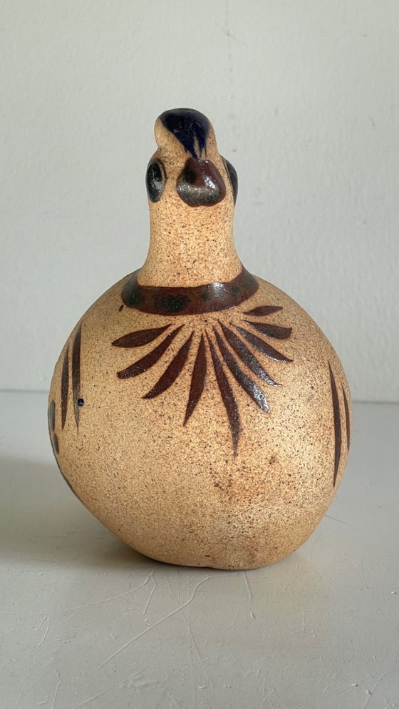 Image 1 of BIRD Handmade stoneware Mexico VINTAGE