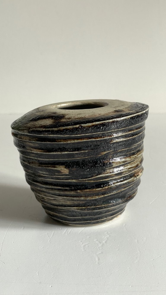 Image 1 of Vintage brutalistische handgemaakte vaas