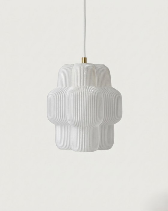 Image 1 of Petulia S "Snow White" ByLucop - Organic Sculptural Pendant Lamp - Artisan 3D Printed Design