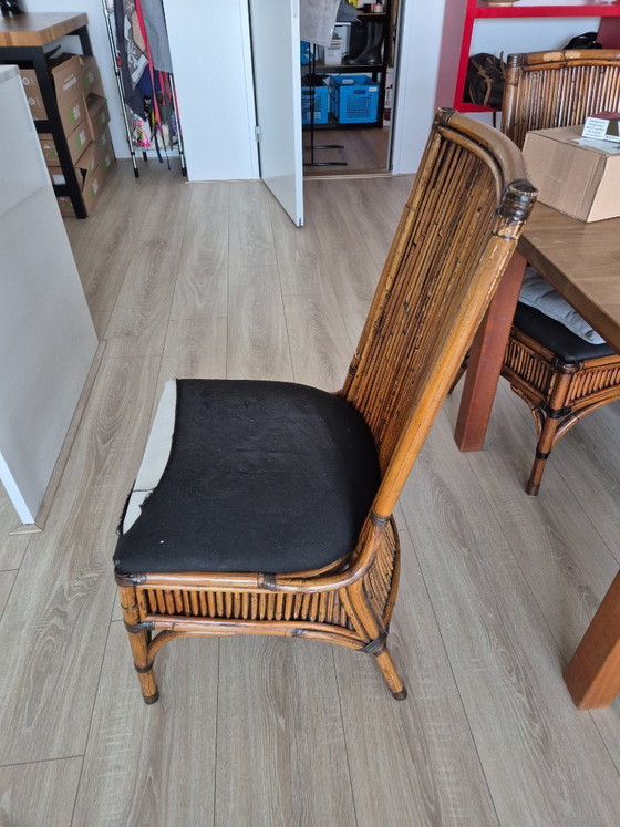 Image 1 of Vintage Bamboe Dining Chairs