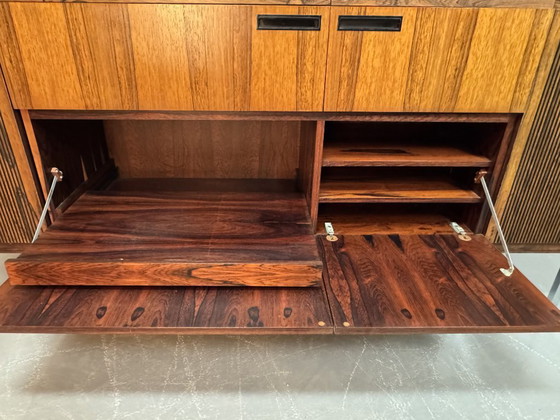 Image 1 of Mid-Century Blaupunkt Arizona Stereo Console with Integrated PE2010 Turntable and Matched Rosewood Veneer Speakers, Germany 1960