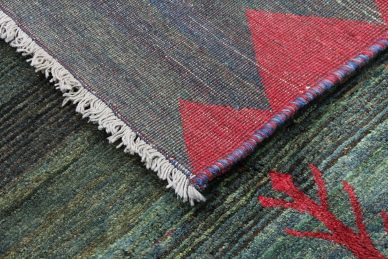 Image 1 of Original Perserteppich Gabbeh Ghashghai Orientteppich 214 cm x 172 cm Alt Natur