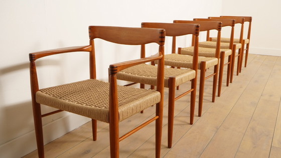 Image 1 of 6 x dining chair | Bramin | H.W. Klein | Teak | Restored