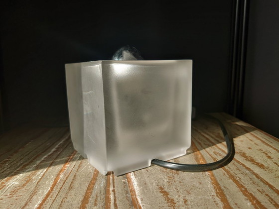 Image 1 of Vintage Nachtmann Leuchten glazen kubus tafellamp