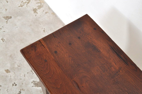 Image 1 of Antique oak side table, 1870s