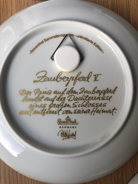 Image 1 of Set of 14 Rosenthal collector plates designed by Bjorn Wiinblad