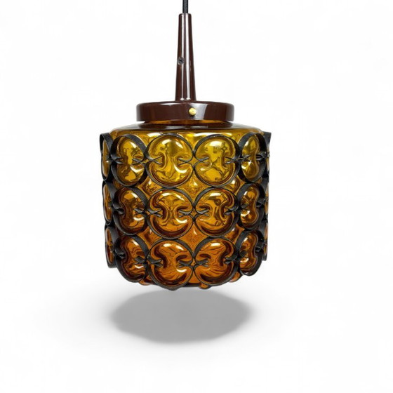 Image 1 of Suspension en verre vintage