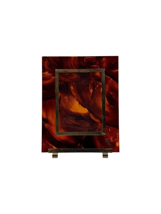 Image 1 of Bilderrahmen aus Acrylglas im Hollywood-Regency-Stil, im Stil von Gabriella Crespi, Italien, 1970er Jahre