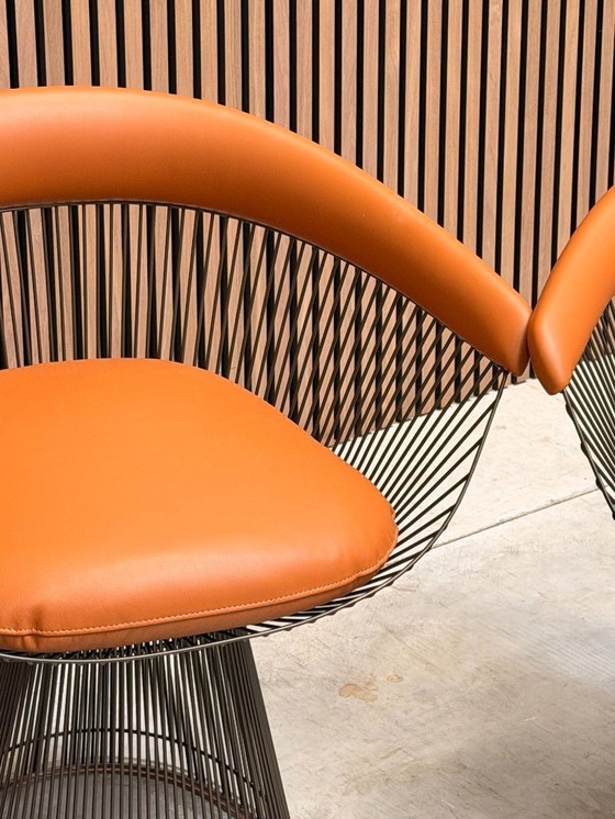 Image 1 of Sedia Knoll Warren Platner - Pelle Volo Cognac