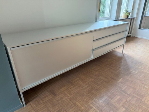 Sleek Low Sideboard Cabinet by MDF Italia (Aluminum)