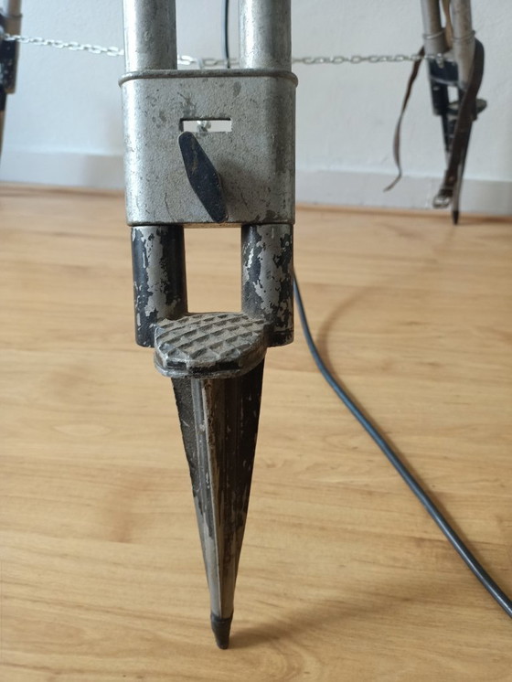 Image 1 of Cool vintage industrial tripod lamp