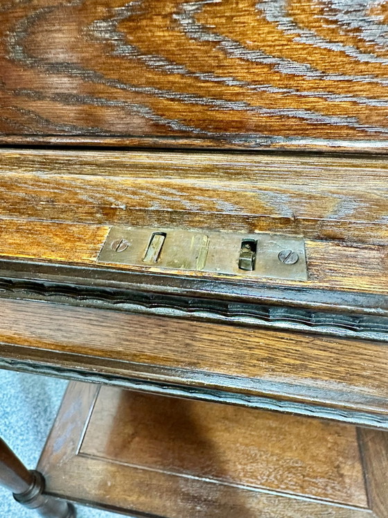 Antico mobile portaposate danese, Rovere, XX secolo, Armadi contenitori, Legno, Marrone (foto 5 di 15)