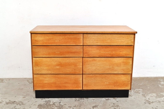 Image 1 of Vintage beukenhouten ladekast / dressoir jaren 50