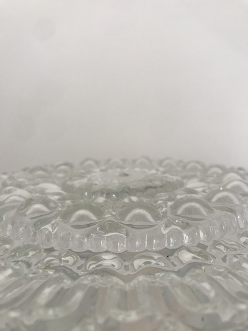 Vintage Glas-Deckenleuchte / Deckenleuchte Rund Massiv
