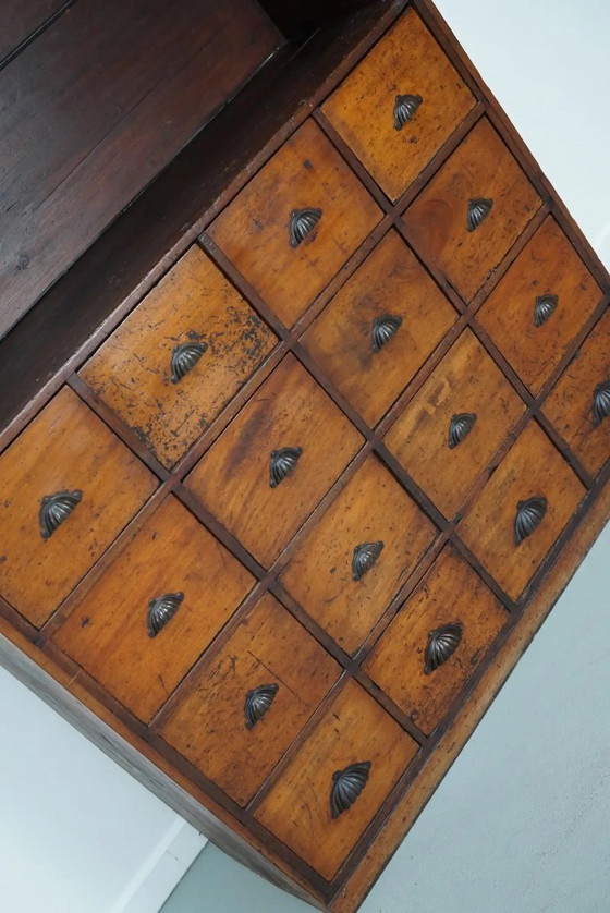 Image 1 of Antiker Apothekerschrank aus viktorianischer Zeit, gefertigt aus Hartholz und Kiefernholz
