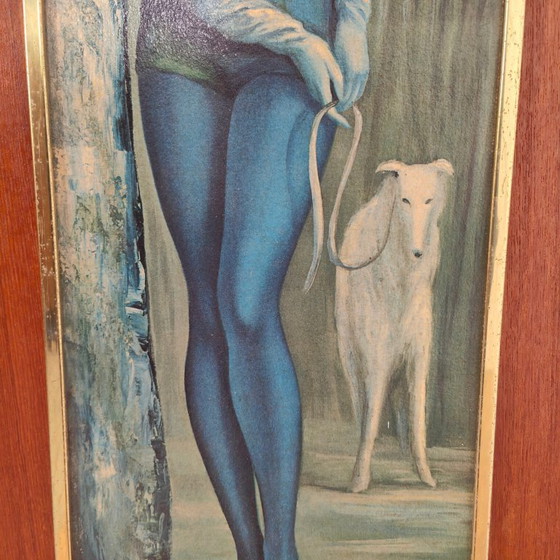 Image 1 of Vintage Wall Panel "Harlequin" After Jean Maio (1960s).