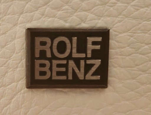 Rolf Benz design lederen bank, hoogwaardig, tijdloos.