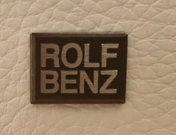 Image 1 of Rolf Benz design lederen bank, hoogwaardig, tijdloos.