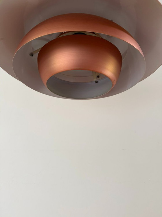 Image 1 of Lampada a sospensione vintage danese in rame - Lampada di design danese