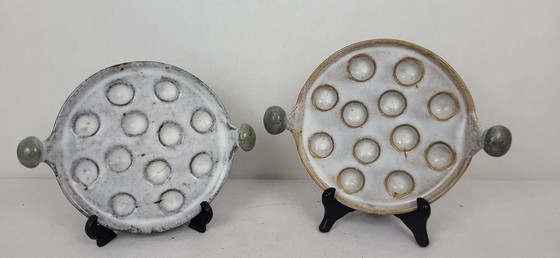 Image 1 of 4 Stoneware Snail Plates