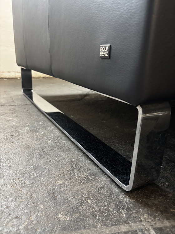 Image 1 of Rolf Benz EGO XXL Designersofa Couch Leder Anthrazit neuwertig!