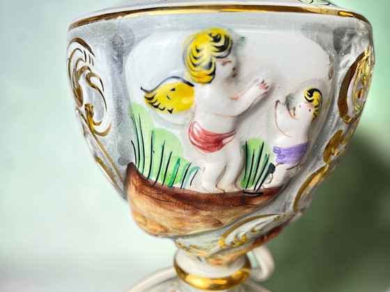 Pair of Limited Edition Portuguese Porcelain Table Lamps, by Alcobaca – Alcobaça (photo 11 of 18)