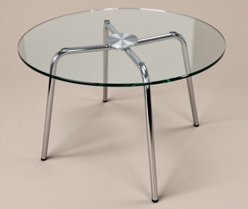 Tavolino Walter Knoll 369 | Classico del design Bauhaus | Vetro e cromo | 1956